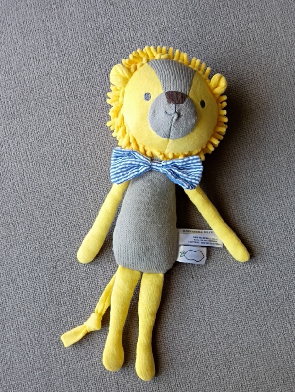 The Peanutshell Adorable Knit Lion Plush